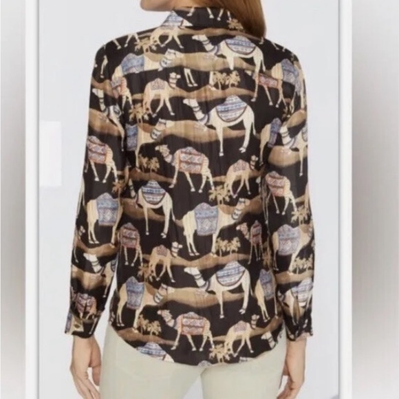 Neo Bakara Camel Print Top - Picture 3 of 7